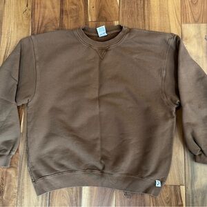 Akimbo tan/brown color crewneck sweatshirt